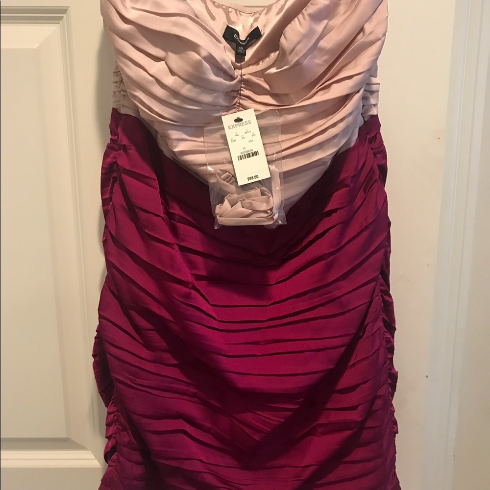 Express strapless dress